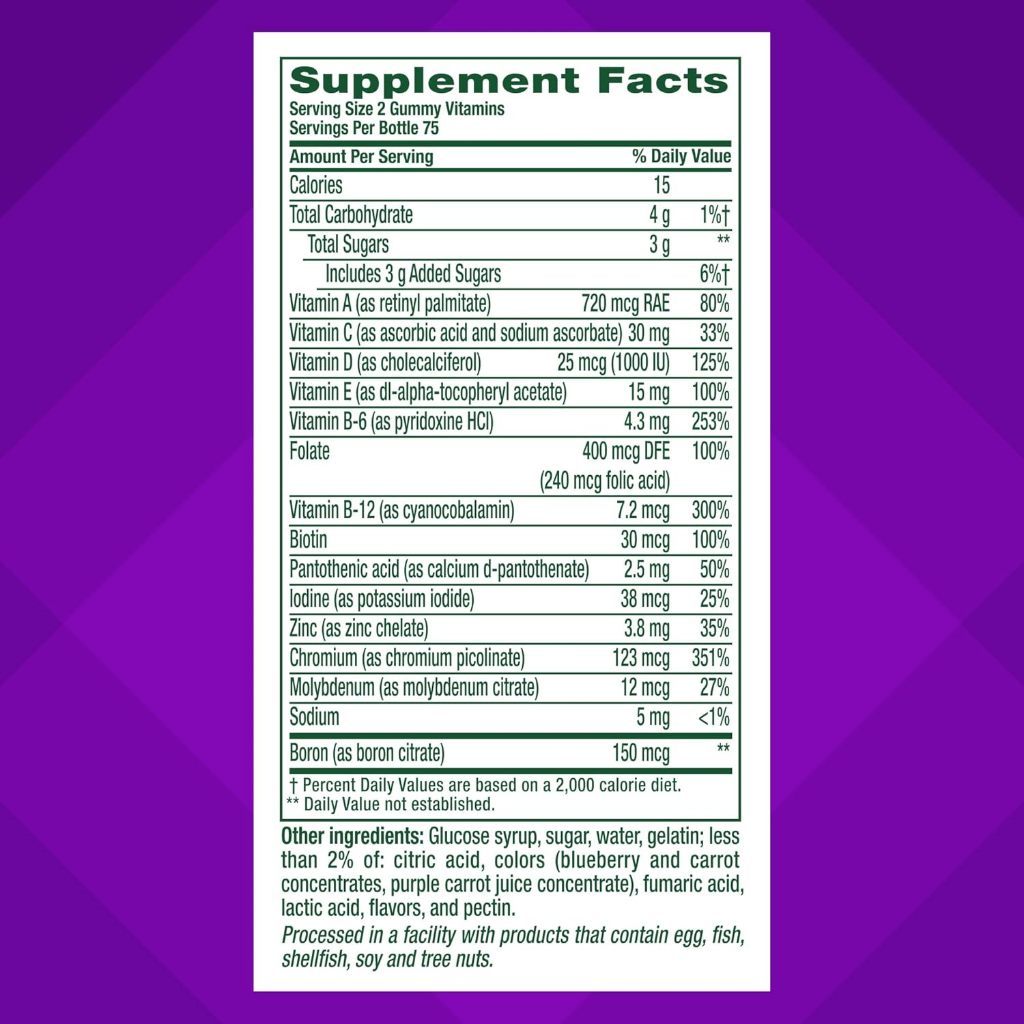 Vitafusion Vegan Multivitamins Women/Men Chewy Gummy