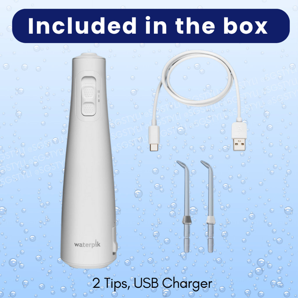 Waterpik Cordless Pulse Rechargeable Water Flosser Portable ADA Accepted