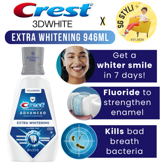 Crest Extra Whitening/Multi-Protection with Fluoride 946ml Prevent Cavity