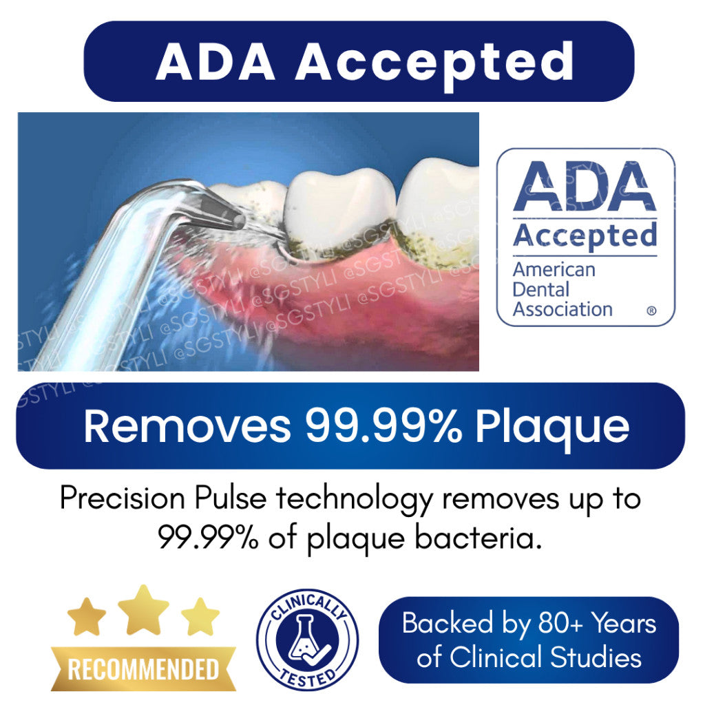 Waterpik Cordless Advanced Water Flosser Rechargeable WP-580 ADA Accepted