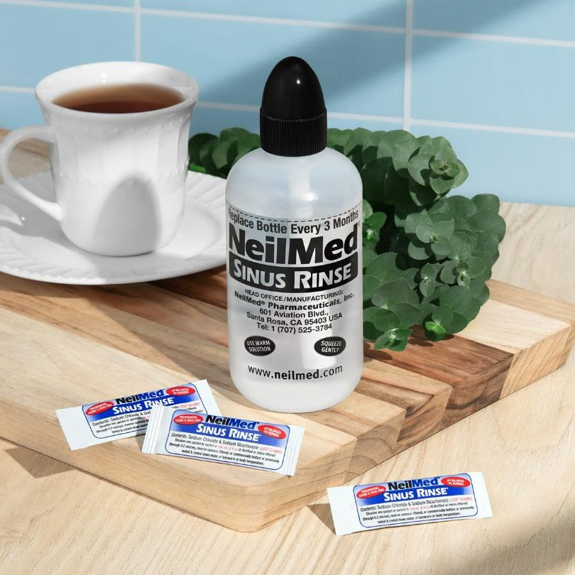 Neilmed Sinus Rinse Combo Kit 250 Packs + 2 Squeeze Bottles + 1 Saline Spray 75ml