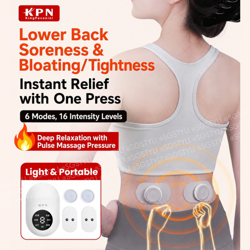 KPN Lowave Deep Massage PRO Device Set for Abdominal Cramps IBS Menstrual Period