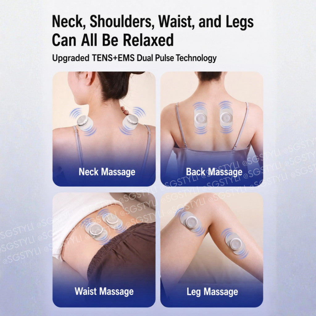KPN Lowave Deep Massage PRO Device Set for Abdominal Cramps IBS Menstrual Period