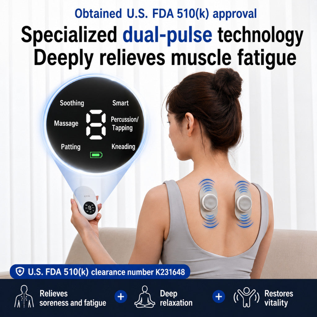 KPN Lowave Deep Massage PRO Device Set for Abdominal Cramps IBS Menstrual Period