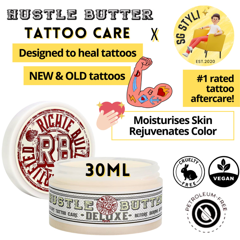 Hustle Butter Deluxe 30ml/150ml 5 Oz Luxury Tattoo Aftercare Moisturizing Tattoo Cream