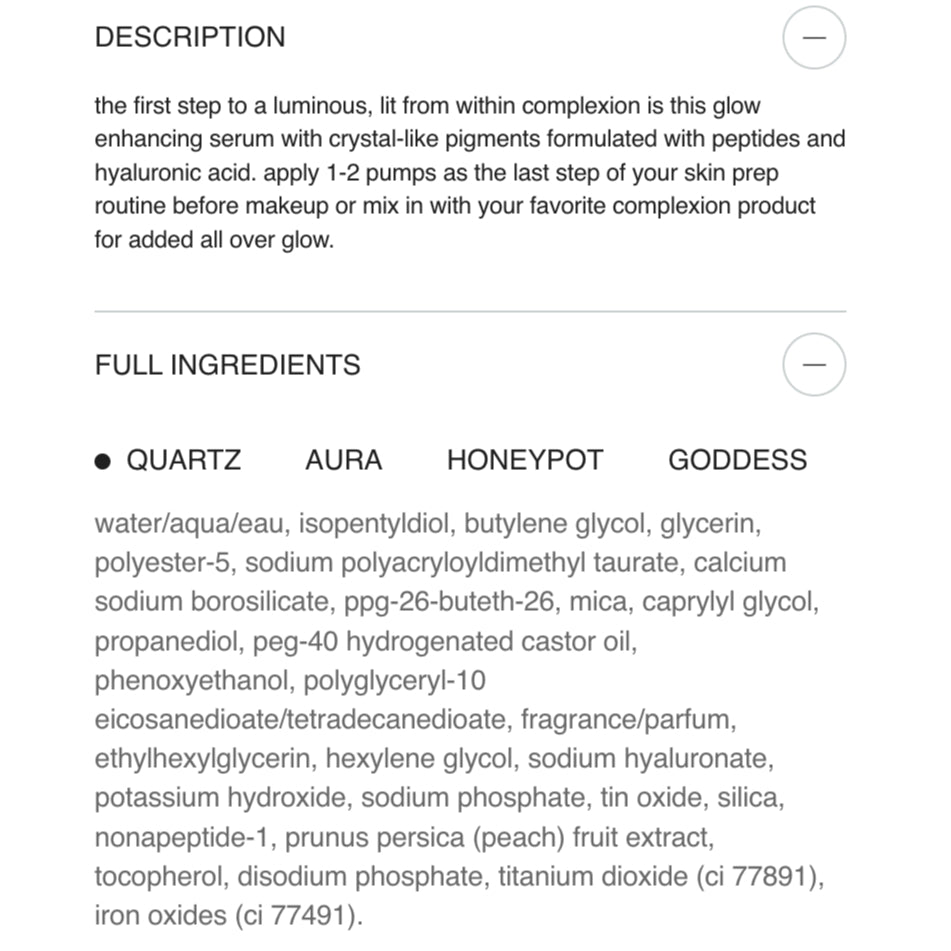 R.E.M Beauty Dreamglow Highlight Serum in Quartz - Vegan, No Parabens