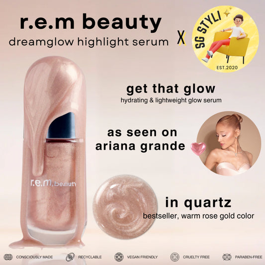 R.E.M Beauty Dreamglow Highlight Serum in Quartz - Vegan, No Parabens