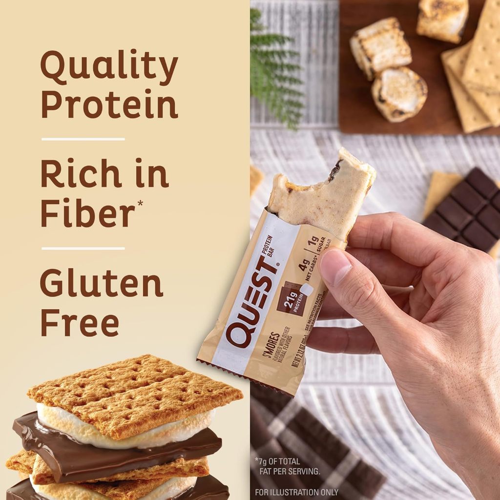 Quest Nutrition Protein 12 Bars Chocolate - Keto Friendly, High Protein