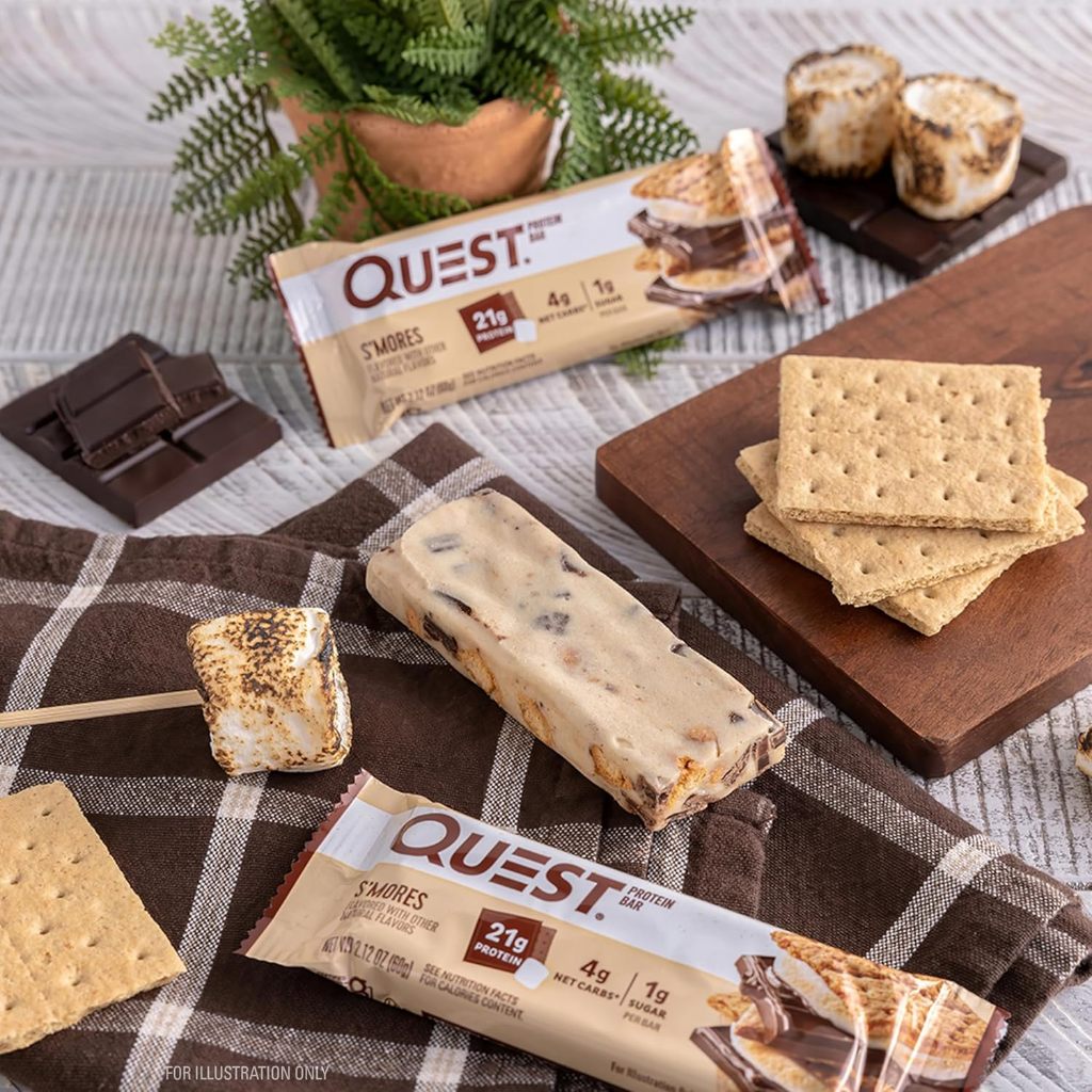 Quest Nutrition Protein 12 Bars Chocolate - Keto Friendly, High Protein