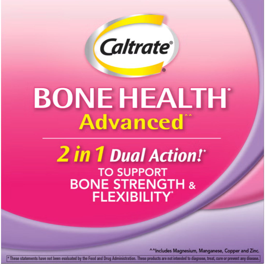 Caltrate Bone, Muscle, Joint Health Advanced Calcium 600+D3 Plus Minerals 320 Tabs *EXP 02/28*