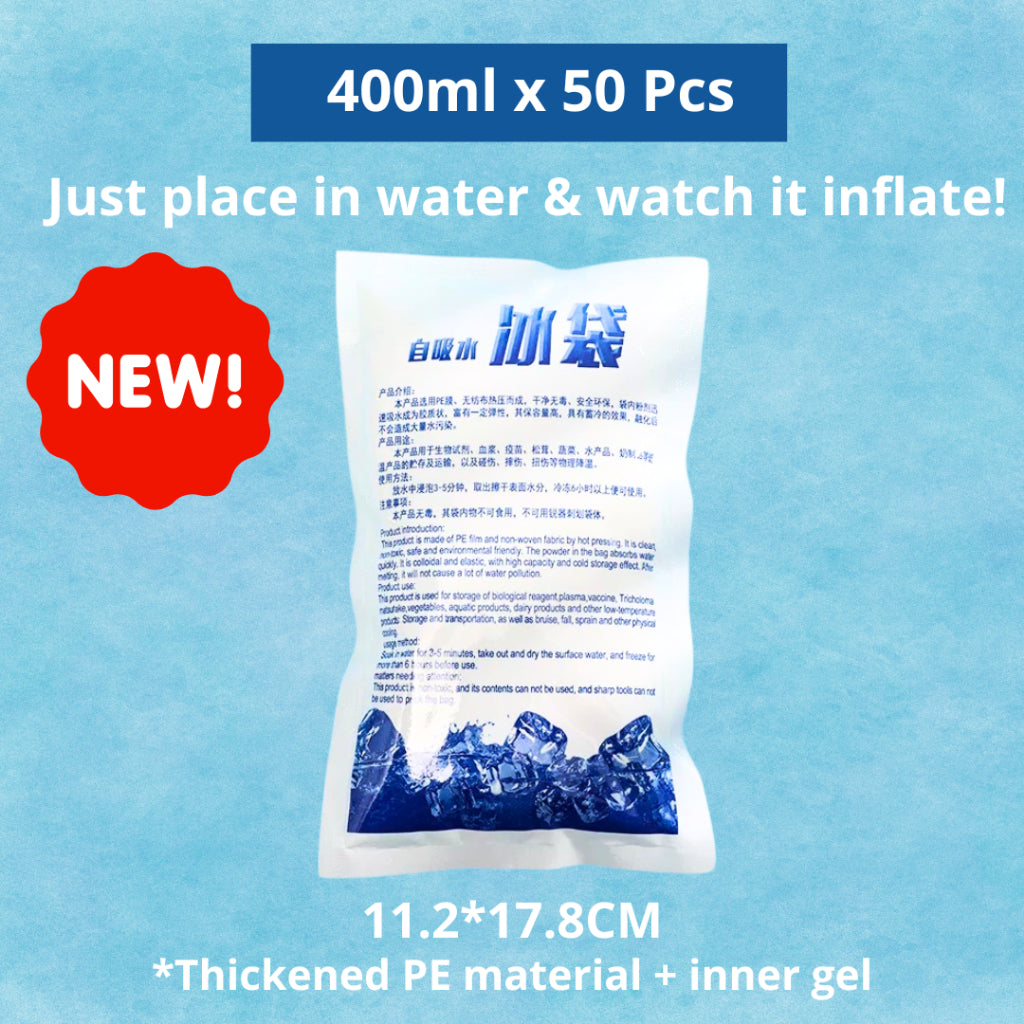 Ice Pack 100ML Reusable Gel for Cooler Box/Ice Sports Injury/ Chiller Frozen Food *BULK*