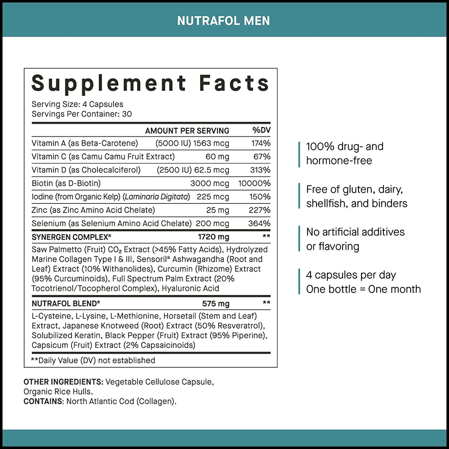 Nutrafol Women/Men/Women Balance 120 Tabs (Strengthen Hair Growth)
